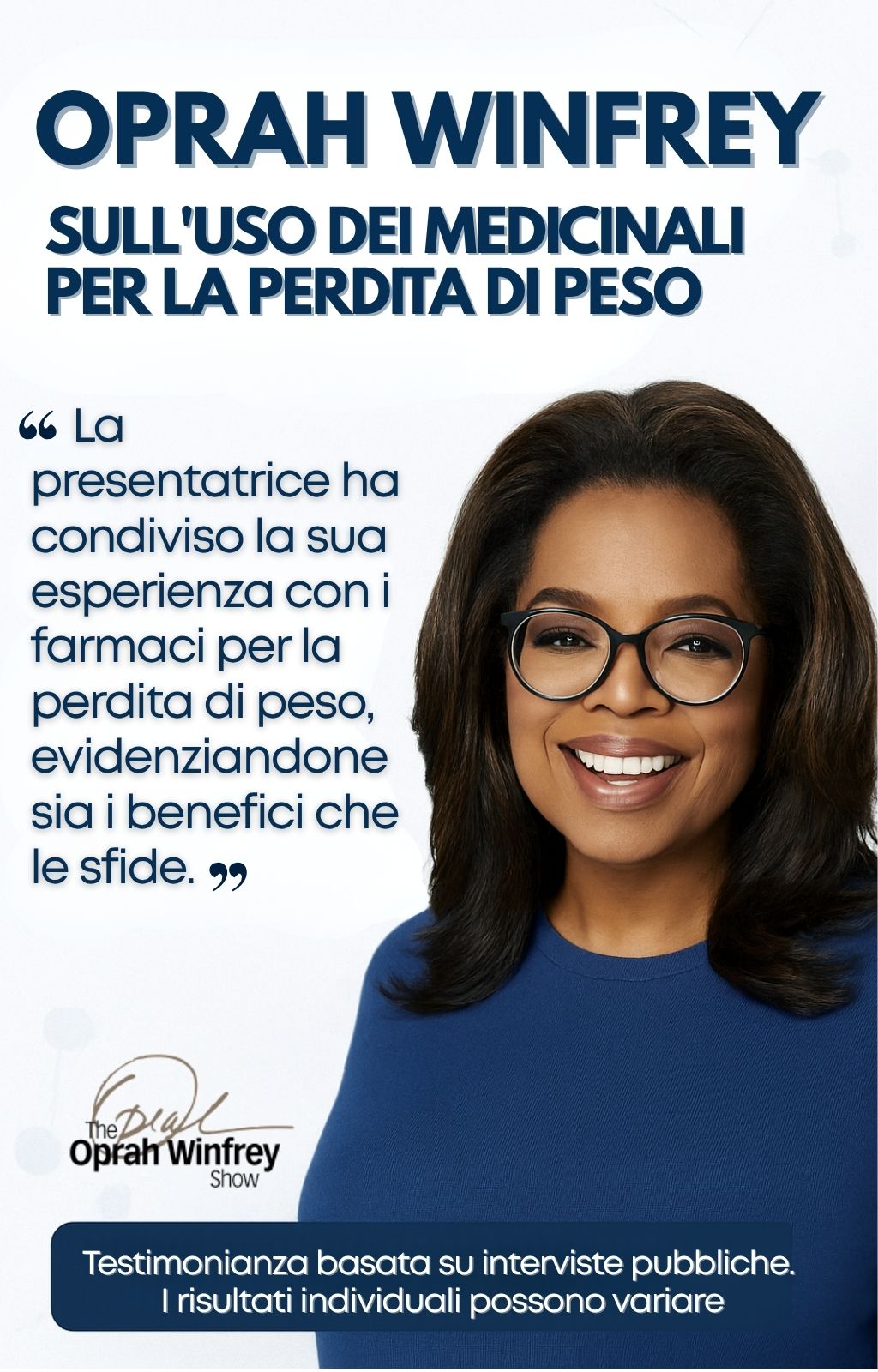 Personaggi pubblici parlano dell'uso di medicinali per la perdita di peso